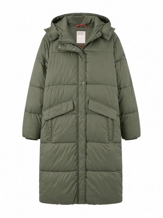Abrigo acolchado verde oliva – Talla M
